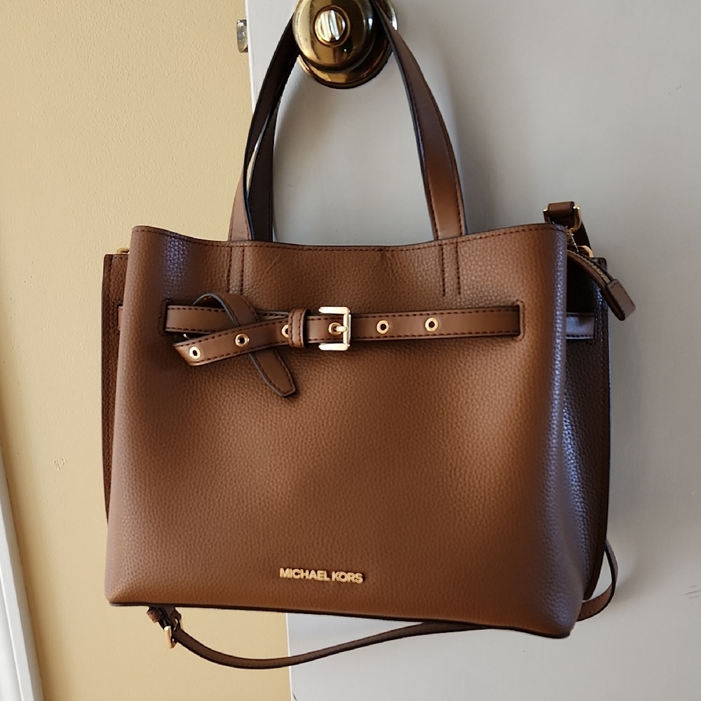 Michael Kors Brown Leather Tote Bag